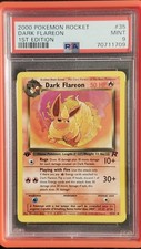 Pokemon PSA 9 Dark Flareon 35 1st Edition Team Rocket picture