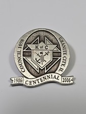 Knights Of Columbus Lapel Pin Council 1098 Granite City Illinois Centennial  picture