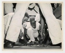 African American Coast Guardsmen 1943 Craps Gambling Black Military Photo J15592 picture