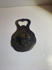 Vintage Greek God Metal Bottle Opener picture