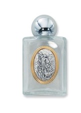 Beautiful Saint Michael Glass Water Bottle Size 3.25 x 1.75in picture