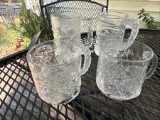 Vintage 1995 McDonald's Batman Forever Glasses Complete Set of 4 mugs picture