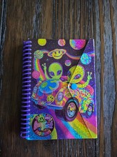 Vintage Lisa Frank Aliens Zoomer Zorbit Mini Snap Spiral Notebook picture