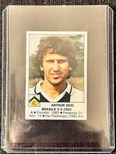 STICKER ARTHUR ZICO UDINESE #222 EDIS CALCIATORI 1984/85 MINT TOPLOADER picture