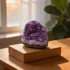 Natural Raw Amethyst Cluster Geode Purple Healing Crystal Mineral Home Decor picture