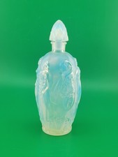New Vintage Sabino Opalescent Art Glass Perfume Scent Bottle Nudes France picture