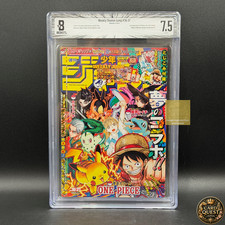 BGS7.5 Weekly Shonen Jump 2025 #36-37 Pokemon Collaboration Cover OnePiece Manga picture