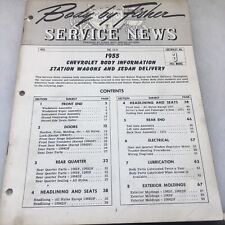 1955 Chevrolet Body By Fisher Station Wagon Sedan Delivery￼￼ News Booklet 72 P picture