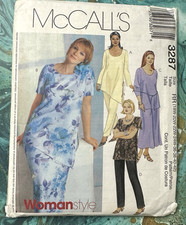 McCalls 3287 Bias Skirt Pants Pull On Top Sizes 18 20 22 24 36 38 40 42 2001 UNC picture