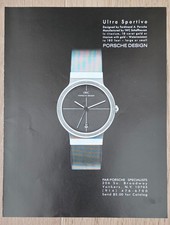 1988 PRINT AD Porsche Design Ultra Sportivo Watch by IWC (Designed by Ferdinand) picture