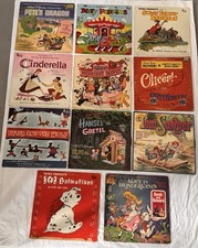 Vintage Childrens LP Vinyl Record Albums Lot 11 Disney & Peter Pan Story Music picture