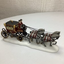 Vintage 1989 Dept. 56 Royal Coach Figurine 5578-6 Christmas Village Accessory picture