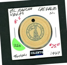 Vintage $25.00 El Rancho Vegas Las Vegas, Nevada Casino Chip picture