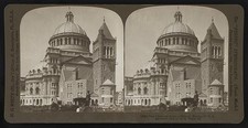 Photo:Boston Mass 1906 New Christian Science Church Dome Stereograph picture
