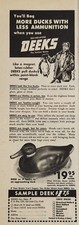 1951 Print Ad Deeks Latex Rubber Duck Decoys Salt Lake City,Utah picture