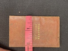 vintage late 1820s Pocket tourist map of Virginia by Finley Young and Delleker  picture