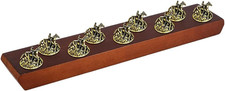 Cork Display for Blantons, 9 Holes Whiskey Stopper Storage Rack Rectangular Wood picture