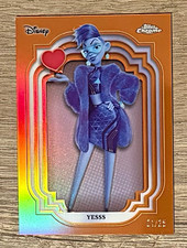2024 Topps Chrome Disney 100 Yesss Orange /25.  1st on print Wreck it Ralph picture