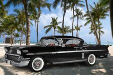 1958 Chevy IMPALA 348 Inaugural Yr 13x19 Poster PhotoArt Style 10m HQ PhotoStock picture
