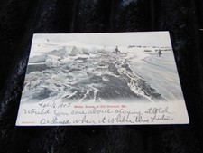 1907 Vintage Undivided Back Winter Scene at Old Orchard Maine Postcard picture