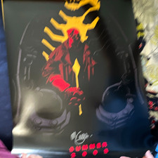 Hellboy Mike Mignola Signed Poster Print Summer 2008 Single Piece picture