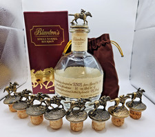 Blanton’s 9 Bourbon Stoppers B–S + Mounted | Box, Pouch, Bottle | Complete Set picture