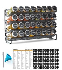 SpaceAid Spice Rack Organizer with 32 Spice Jars, 386 Spice Labels picture