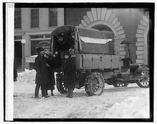 Photo:Chautauqua New York 1910s Telephone Company Truck Snow Scene picture