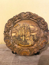 Neuschwanstein Castle Carved Wood Wall Art Germany Bavaria 3D Relief Decor picture