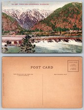 Vintage Leavenworth WA Power Dam Postcard, Lowman & Hanford Co., c. 1910s picture
