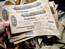 Bank Check-Bank Bonnie & Clyde robbed-Collectible 1900s Vintage old Ephemera picture