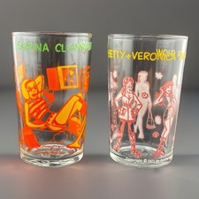 Vintage 1971 Welch’s Jelly Glasses Archie Comics Set Of 2 Sabrina Betty Veronica picture