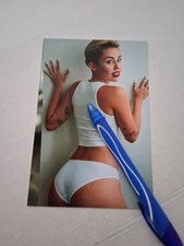 MILEY CYRUS, YOUNG BEAUTIFUL, MATTE COLOR, 4X6 PHOTO, BRAND NEW  picture