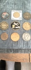 LOT OF 9 MILITARY TOKENS MEDALS AND CHALLENGE COINS picture