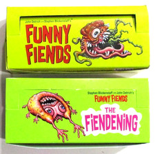 FUNNY FIENDS 1st & 2nd SERIES EMPTY DISPLAY BOXES (NO CARDS) ALA UGLY STICKERS picture