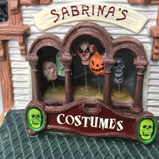 Lemax Spooky Town Sabrina's Costume Shop Halloween Decor #65134 Lighted 2016 picture
