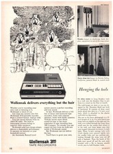 1969 3M Wollensak Print Ad, Tape Recorders Deliver Everything But Hair 60's Band picture