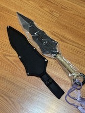 Scorpion Kunai Purple Mortal Kombat Kunai Wrapped Handle 20” Cosplay Metal picture
