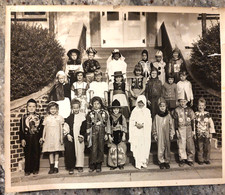 Vintage Halloween Photo Costume School Students Atlantic City NJ c1950s 8x10 picture