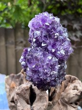 Amethyst Rosette Double Stalactite Cluster Uruguayan 683g 10 AAA+ Deep Purple picture