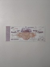 Vintage 1871 Bank Of New York Draft Issued By Wholesale Drugists Lanman And Kemp picture