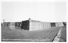 Cline RPPC - St. Augustine FLORIDA - Castillo De San Marcos - Looking South East picture
