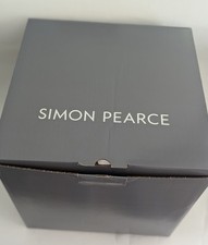 New Simon Pearce Glass Revere Hurricane Candle Holder Box 9.5