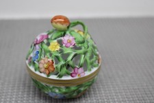 Herend Hungary Openwork Bonbonniere Strawberry Finial Box 6213 NOS MINT picture