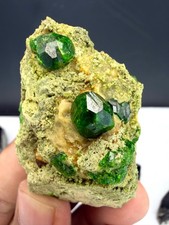 Natural Demantoid Green Garnet Crystals Specimen /Collctor Minerals/ 363 Carats picture