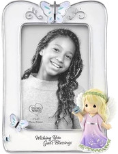 Precious Moments 213404 Wishing You God’s Blessings Resin/Glass Photo Frame 4x6 picture
