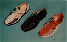 Hirschs Store Peachtree St Atlanta GA Womens Sandals Shoes postcard d126 picture
