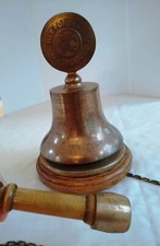 Exchange Club Bronze Bell Germantown TN 1938 w Clanger VIDEO – HEAR BELL VTG picture