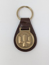 1990, New Lockheed Trident II Submarine Leather Brass Key holder 1st Outload picture