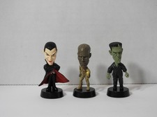 UNIVERSAL STUDIOS MINI BOBBLERS DRACULA, MUMMY & FRANKENSTEIN NEW APPLAUSE picture